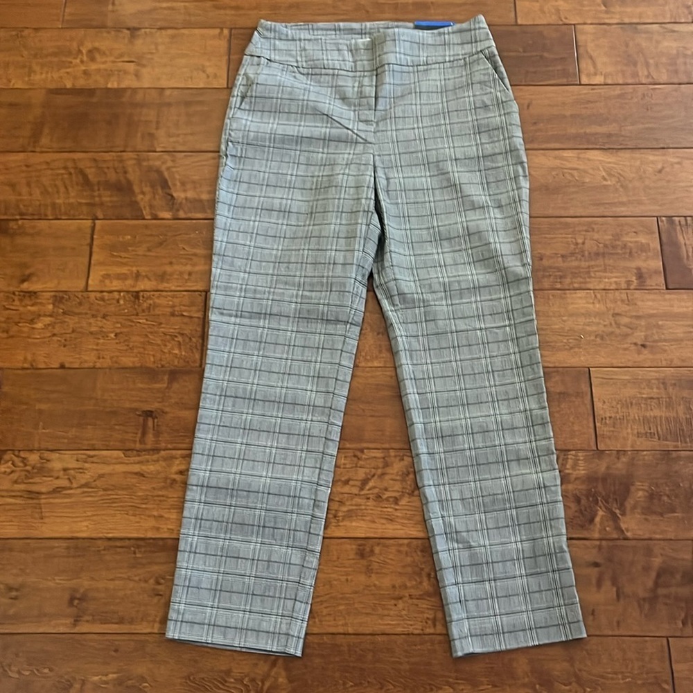 SC CO Plaid Tummy Control Super Stretch Pull on Pants Size L - Picture 2 of 12